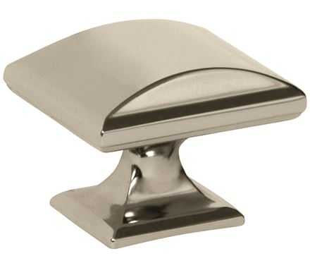 Main View of a Polished Nickel 1-1/2" Rectangle Cabinet Knob from Amerock's Candler Collection BP29368-PN