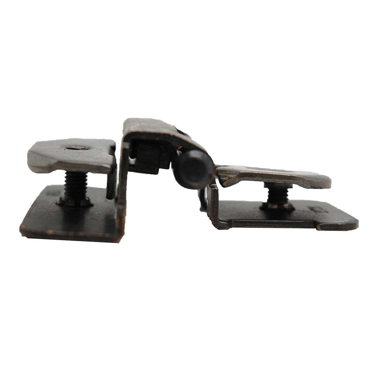 AMEROCK Double Demountable 1/4" Overlay Partial Wrap Cabinet Hinges - Oil Rubbed Bronze CMR8701-ORB