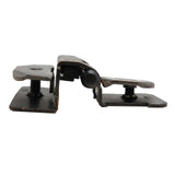 AMEROCK Double Demountable 1/4" Overlay Partial Wrap Cabinet Hinges - Oil Rubbed Bronze CMR8701-ORB