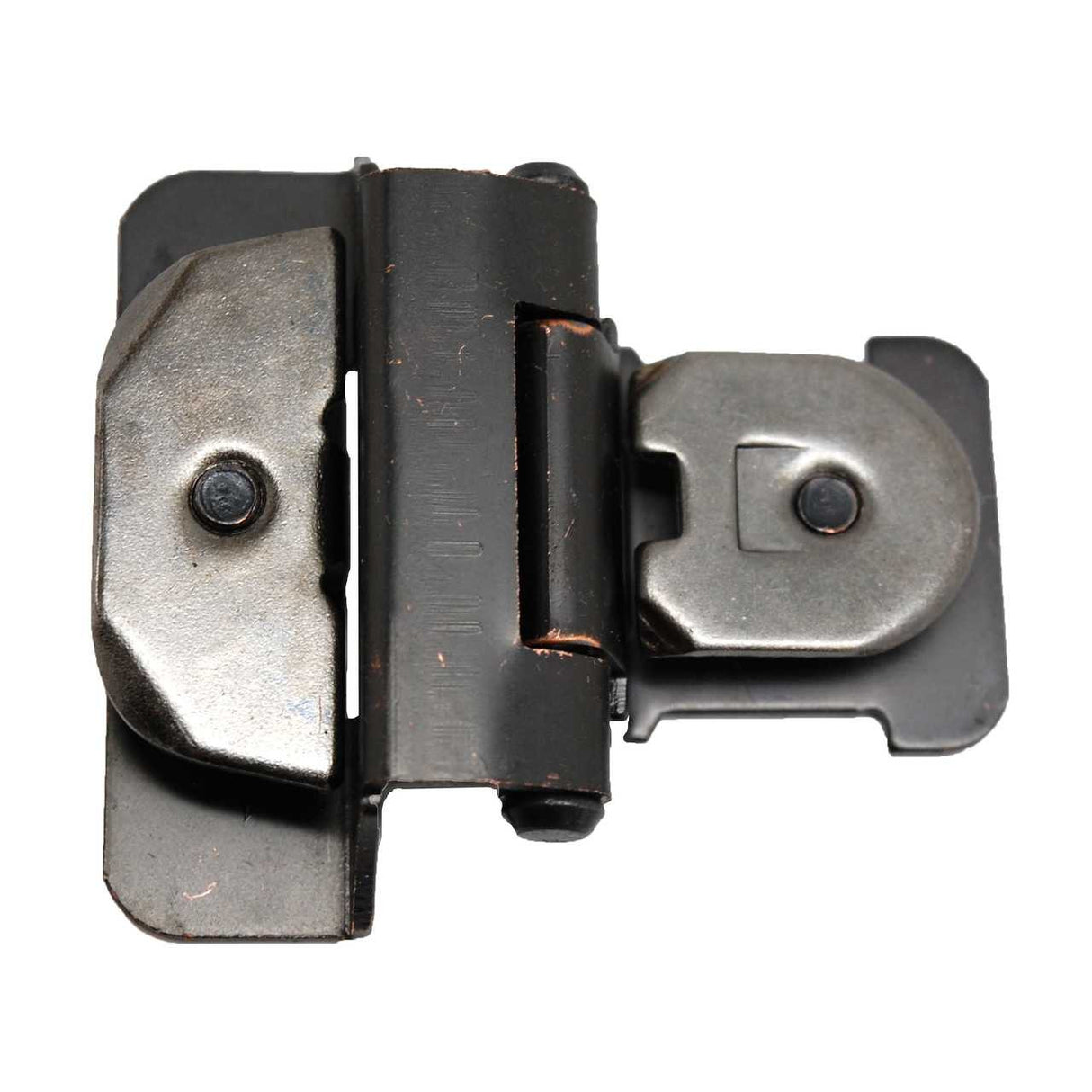 AMEROCK Double Demountable 1/4" Overlay Partial Wrap Cabinet Hinges - Oil Rubbed Bronze CMR8701-ORB