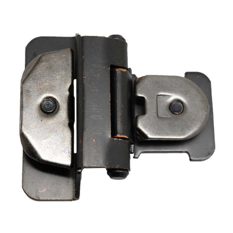 AMEROCK Double Demountable 1/4" Overlay Partial Wrap Cabinet Hinges - Oil Rubbed Bronze CMR8701-ORB