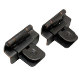 Pair of an Oil Rubbed Bronze Double Demountable 3/8" Inset Partial Wrap Cabinet Hinge from Amerock CMR8700-ORB