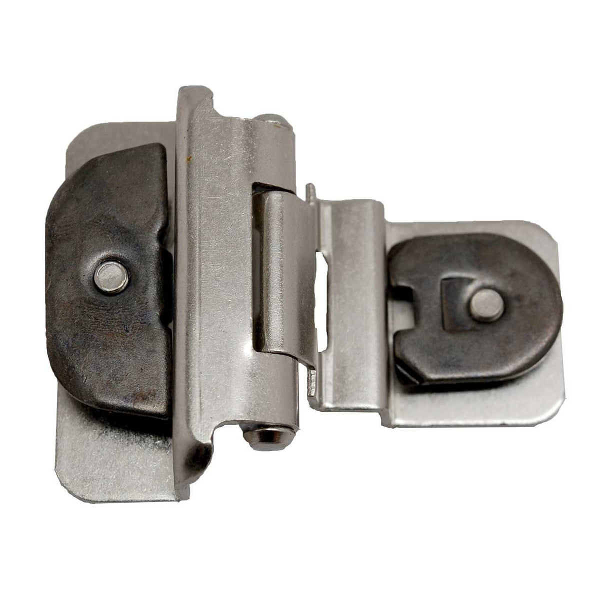 AMEROCK Double Demountable 3/8" Inset Partial Wrap Cabinet Hinges - Satin Nickel CMR8700-G10