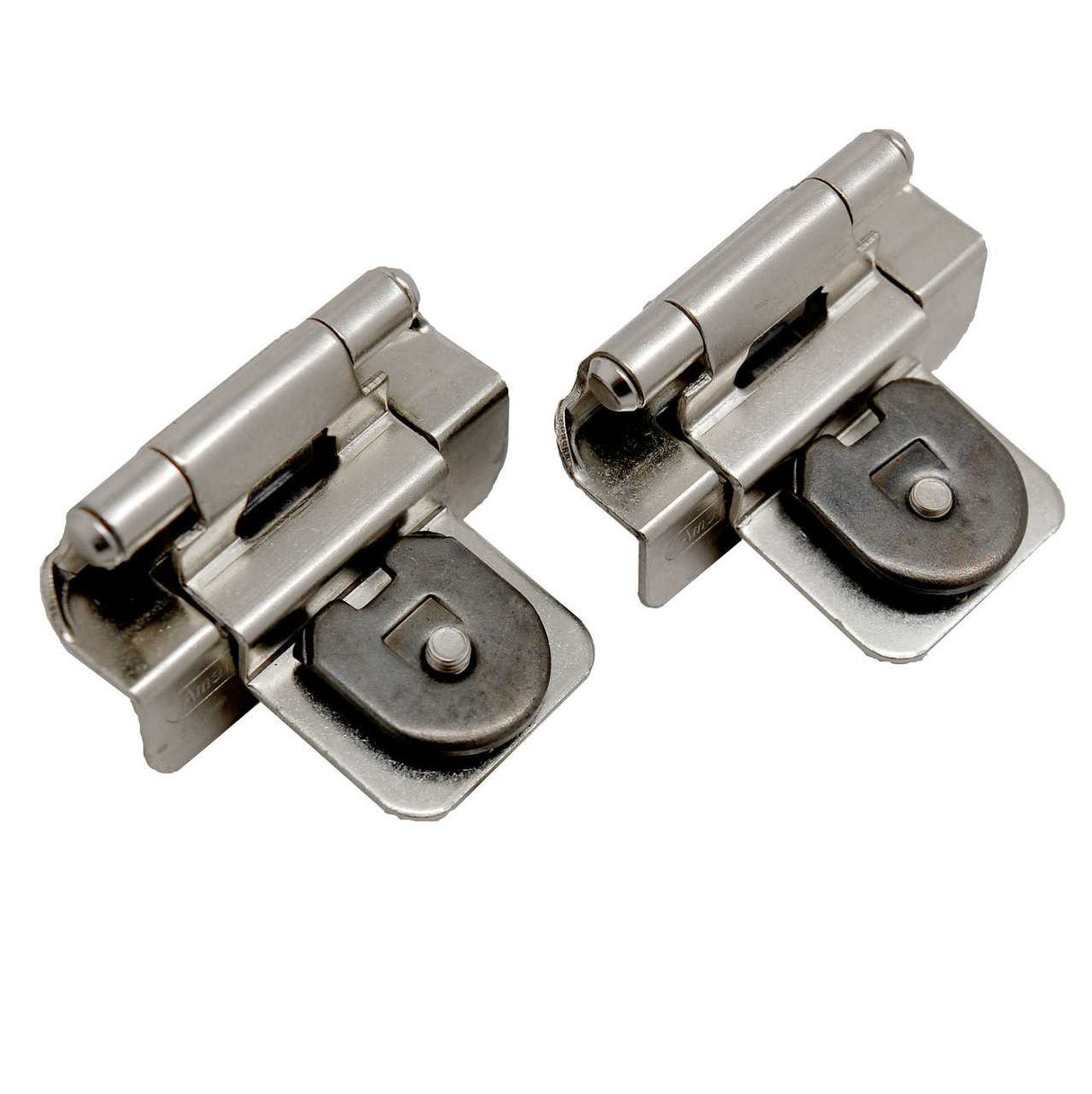 AMEROCK Double Demountable 3/8" Inset Partial Wrap Cabinet Hinges - Satin Nickel CMR8700-G10