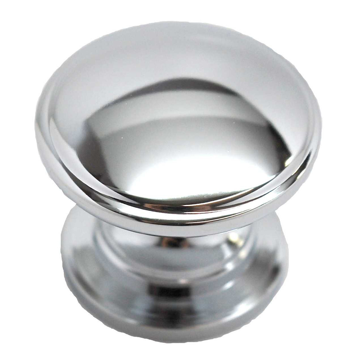 Main View of a Polished Chrome 1-1/4" Round Cabinet Knob from Amerock's Ravino Collection BP53012-26