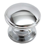 Main View of a Polished Chrome 1-1/4" Round Cabinet Knob from Amerock's Ravino Collection BP53012-26