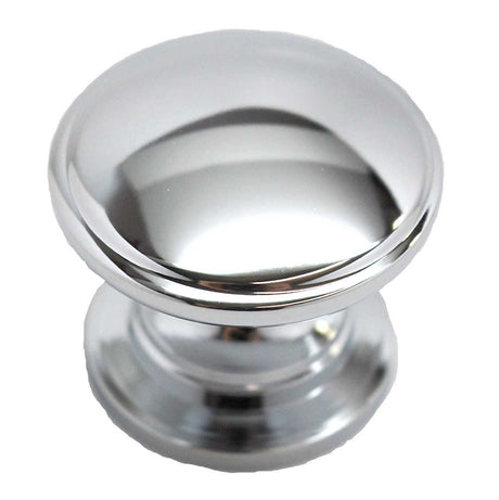 Main View of a Polished Chrome 1-1/4" Round Cabinet Knob from Amerock's Ravino Collection BP53012-26