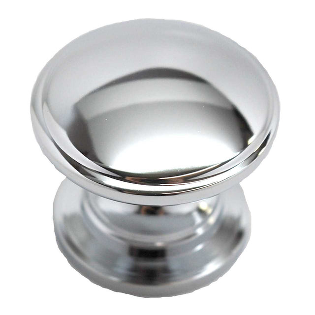 Main View of a Polished Chrome 1-1/4" Round Cabinet Knob from Amerock's Ravino Collection BP53012-26