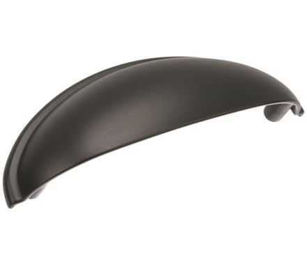 AMEROCK Ravino 3" Center to Center Cup Pull - Flat Black BP22094-FB