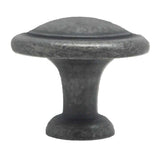 Side View of a Weathered Nickel Round Cabinet Knob from Amerock's Reflections Collection BP1387-WI