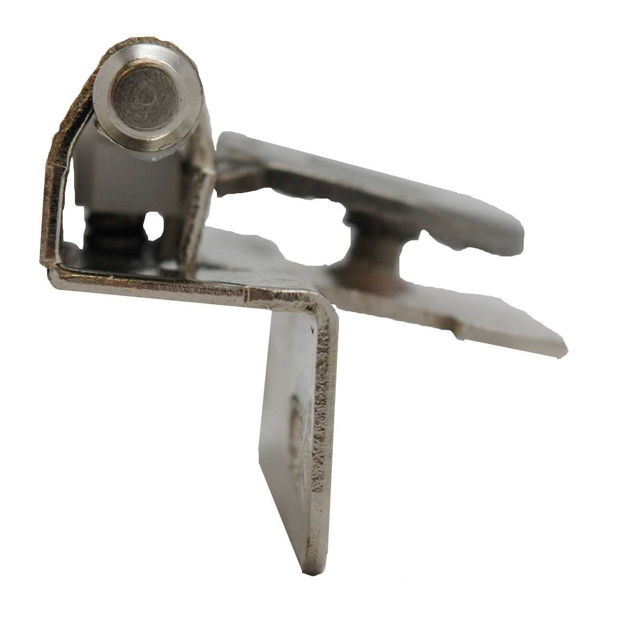 Sterling Nickel Single Demountable 1/4" Overlay Partial Wrap Cabinet Hinge from Amerock Part Number CMR8715-14
