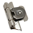 Sterling Nickel Single Demountable 1/4" Overlay Partial Wrap Cabinet Hinge from Amerock Part Number CMR8715-14