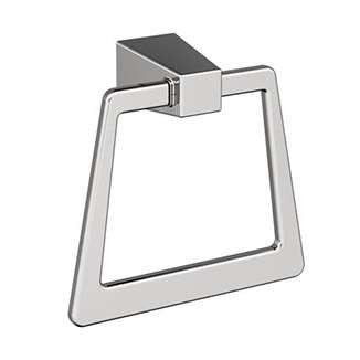 Main View of a Chrome Hanging Towel Ring from Amerock's Blackrock Collection BH3600226