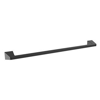 Main View of a Black 24" Towel Bar from Amerock's Blackrock Collection BH36004MB