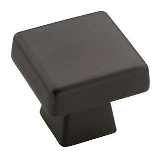 Main View of a Black Bronze 1-3/16" Square Cabinet Knob from Amerock's Blackrock Collection BPR55271BBR