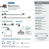 Amerock Blackrock Towel Bar in Brushed Nickel Collection