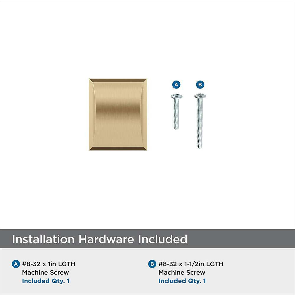 Amerock Candler Rectangle Cabinet Knob in Champagne Bronze Hardware Included