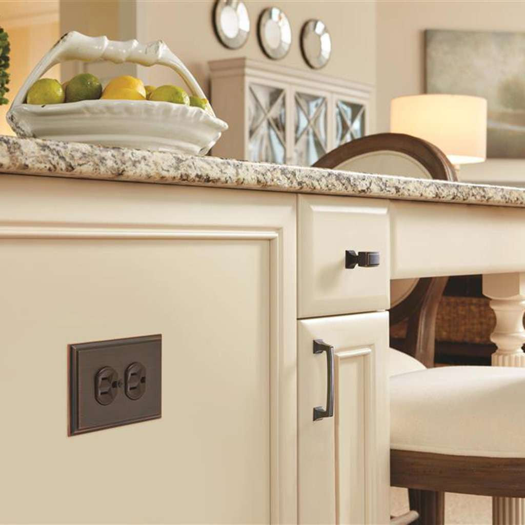 Amerock Mulholland in Oil Rubbed Bronze on Beige