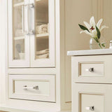 Amerock Mulholland in polished nickel on cream