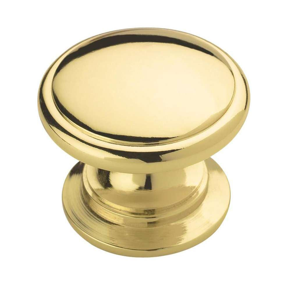Amerock Ravino 1-1/4" Diameter Cabinet Knob in Polished Brass BP530123