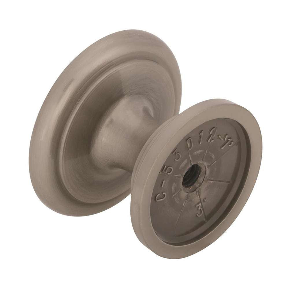 Amerock Ravino 1-1/4" Diameter Cabinet Knob in Satin Nickel BP53012G10 Back View
