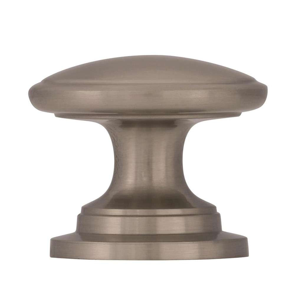 Amerock Ravino 1-1/4" Diameter Cabinet Knob in Satin Nickel BP53012G10 Side View