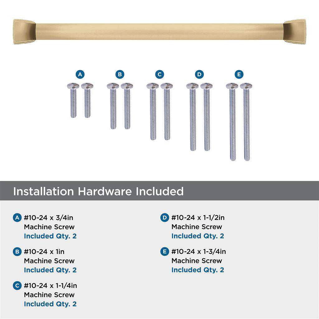 AMEROCK Revitalize Appliance Pulls in Champagne Bronze Hardware Included