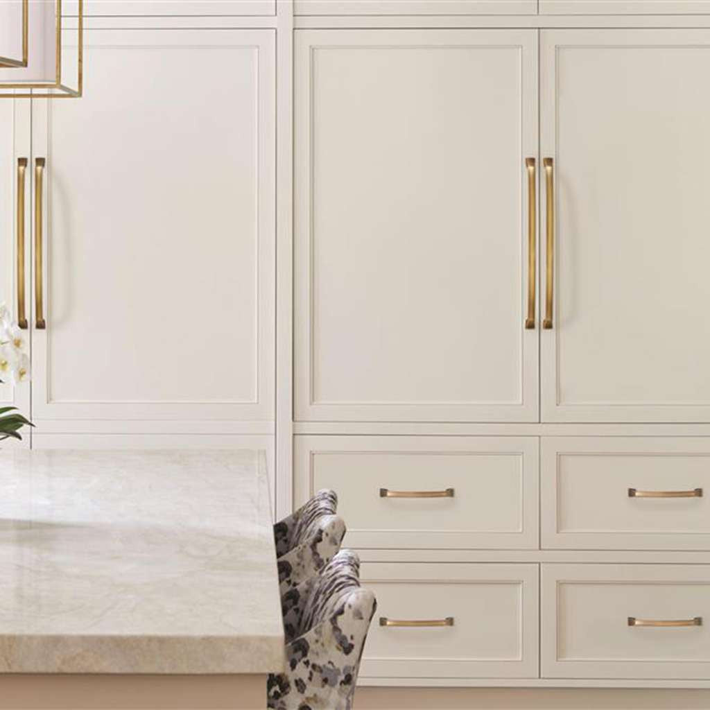 AMEROCK Revitalize Appliance Pulls in Gilded Bronze 18" BP55350GB Mounted