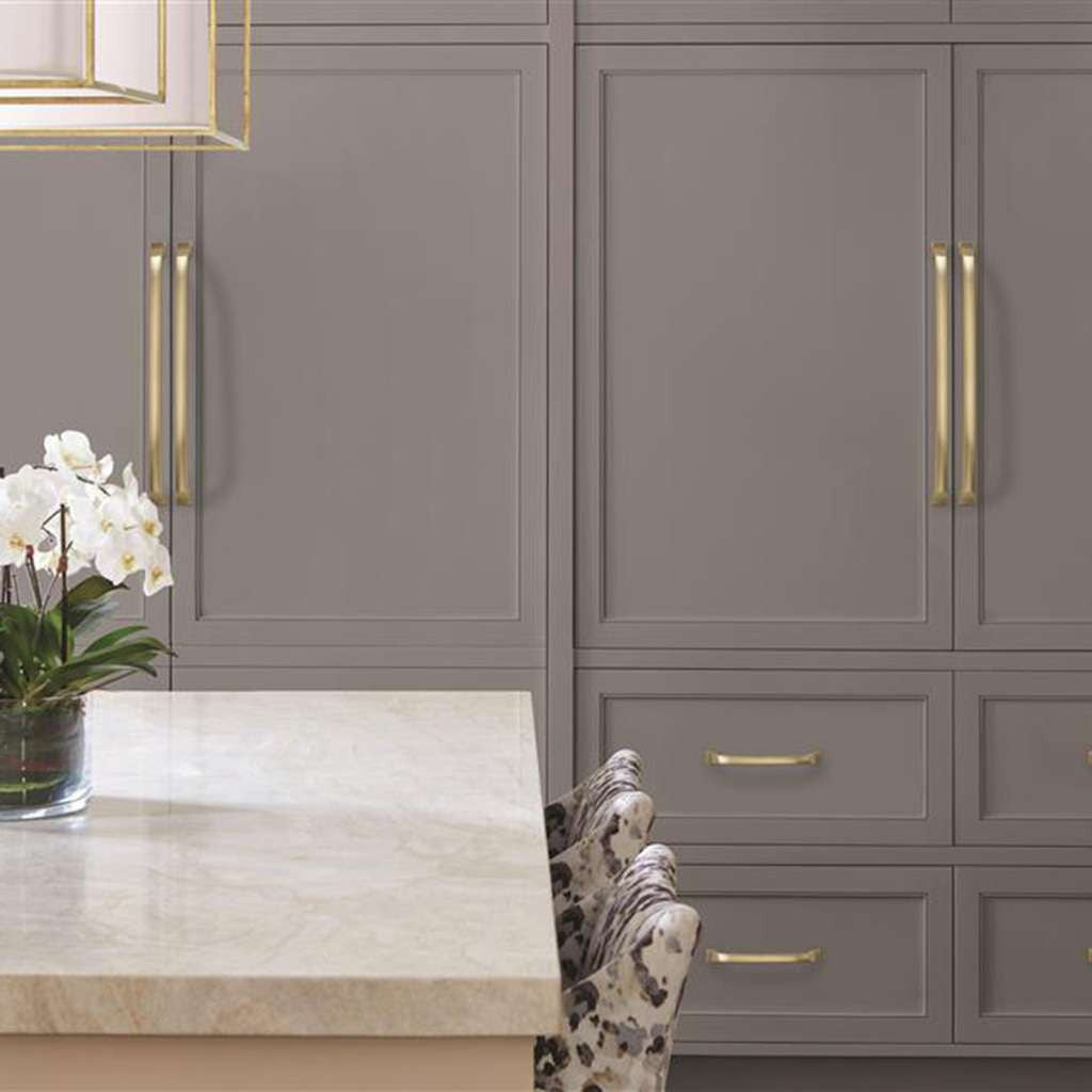 AMEROCK Revitalize Appliance Pulls in Golden Champagne 18" BP55350BBZ Mounted