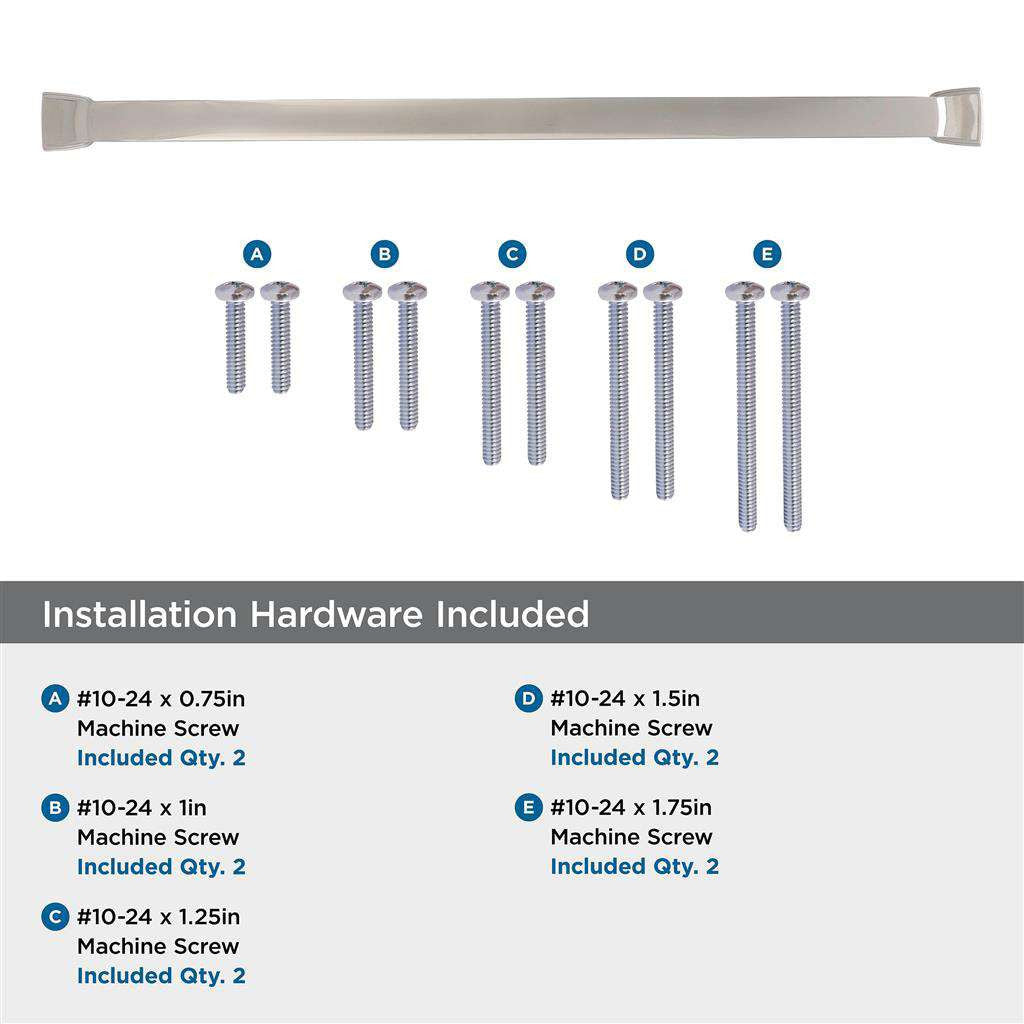 AMEROCK Revitalize Appliance Pulls in Polished Nickel Hardware Included