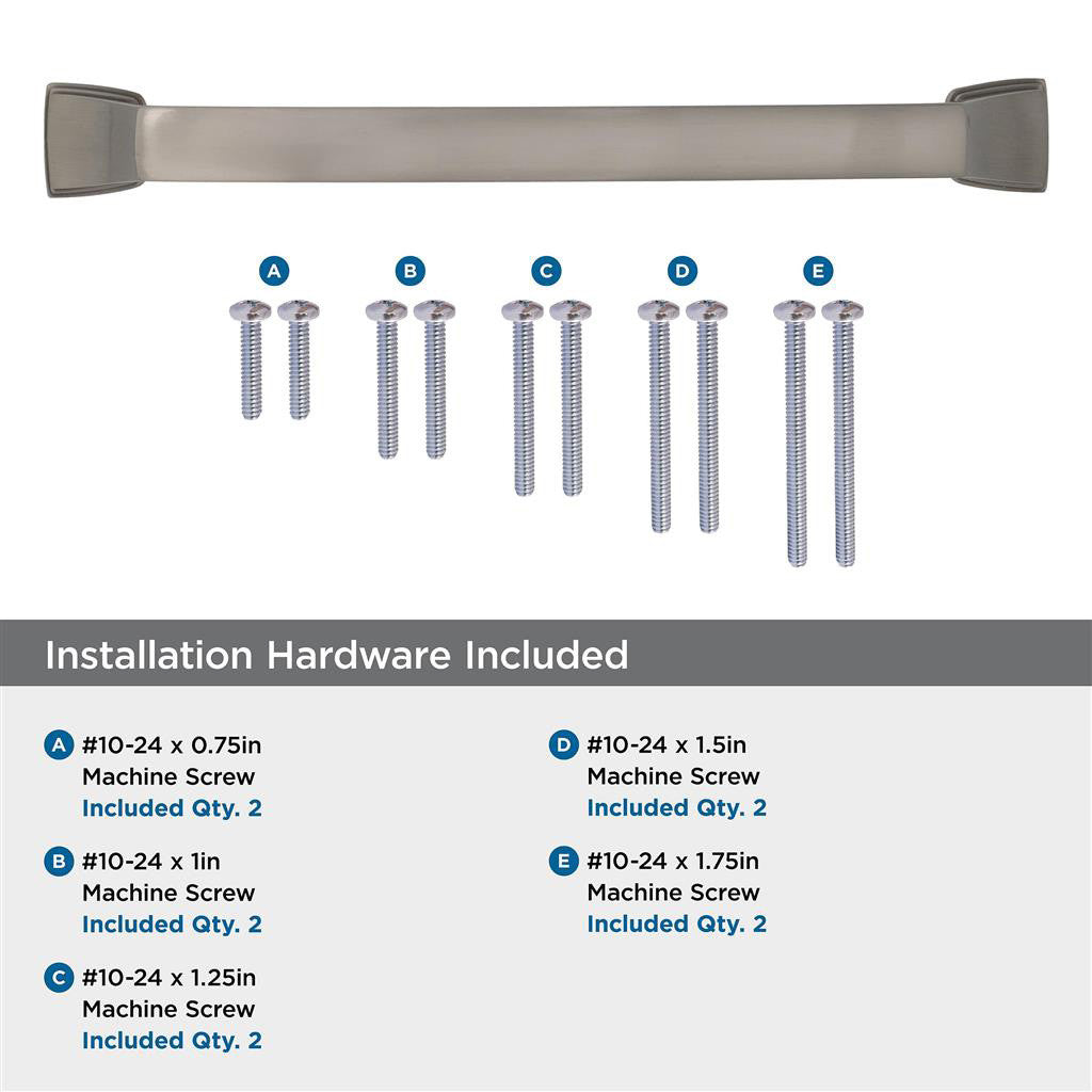 AMEROCK Revitalize Appliance Pulls in Satin Nickel Hardware Included