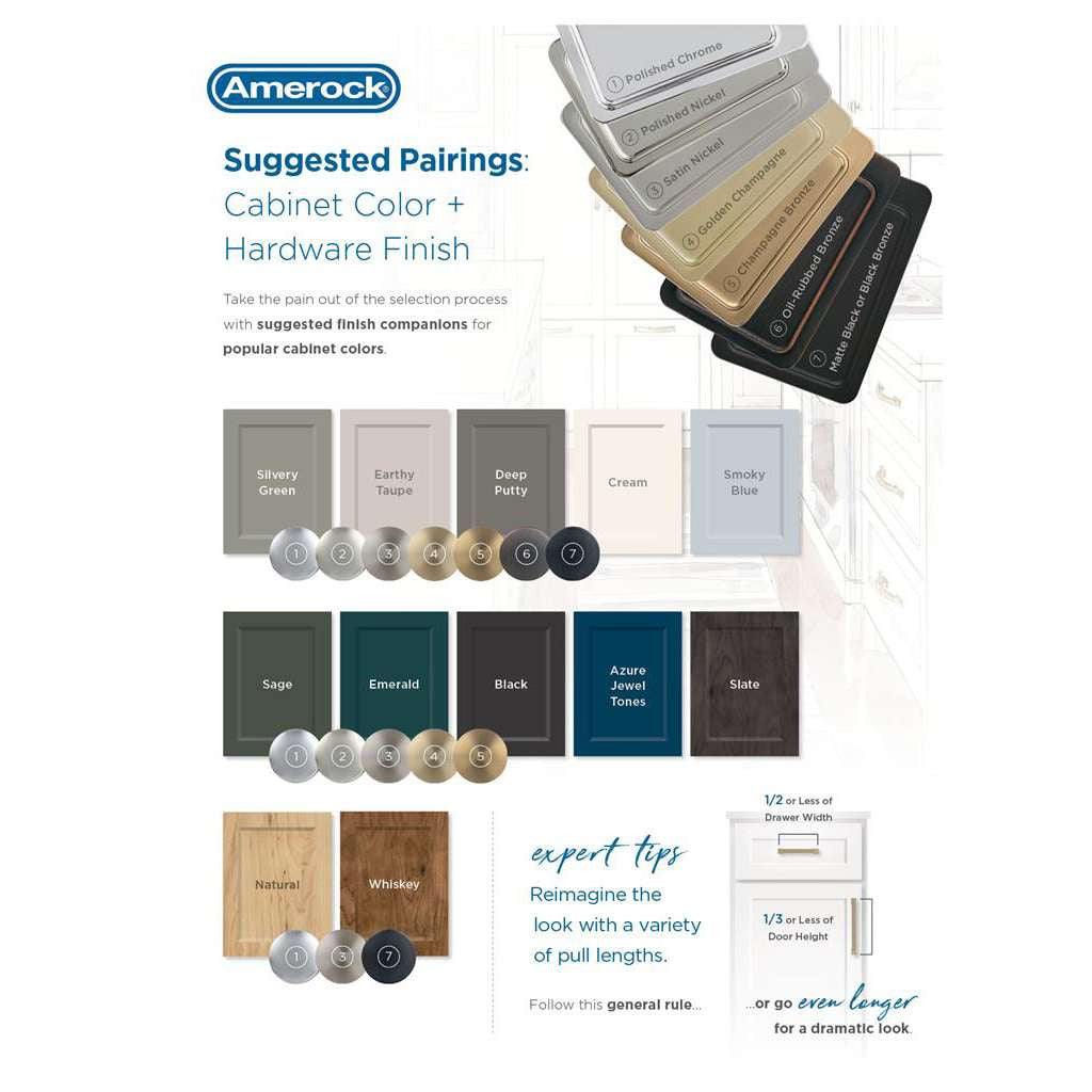 AMEROCK Square Bar Pulls Suggested Pairings