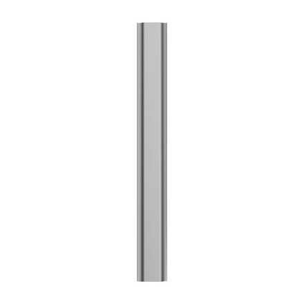 Front View of a Chrome 96mm Handle from Amerock's Status Collection BP3683726
