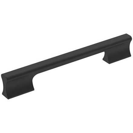 Main View of a Black 160mm Handle from Amerock's Status Collection BP36839FB