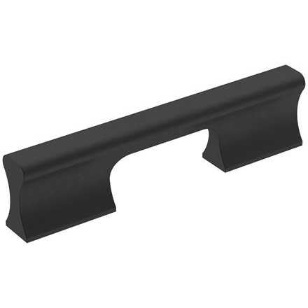 Main View of a Black 96mm Handle from Amerock's Status Collection BP36837FB