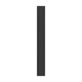 Front View of a Black 96mm Handle from Amerock's Status Collection BP36837FB