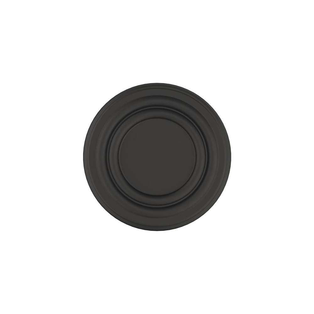 Amerock Ville 1-1/8" Diameter Cabinet Knob in Flat Black BP36774FB Front View