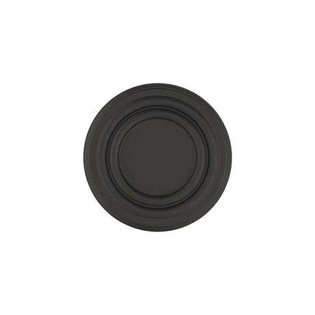 Amerock Ville 1-1/8" Diameter Cabinet Knob in Flat Black BP36774FB Front View