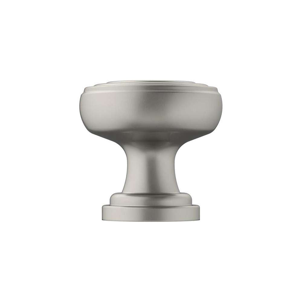 Amerock Ville 1-1/8" Diameter Cabinet Knob in Satin Nickel BP36774G10 Side View