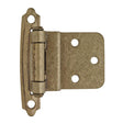 AMEROCK Face Mount Self Closing 3/8" Inset Cabinet Hinge (pair) in Burnished Brass BPR3428BB