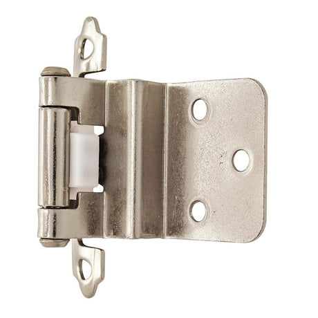 AMEROCK Self Closing Face Mount 3/8" Inset Cabinet Hinge (pair) in Chrome BPR342826 Angle