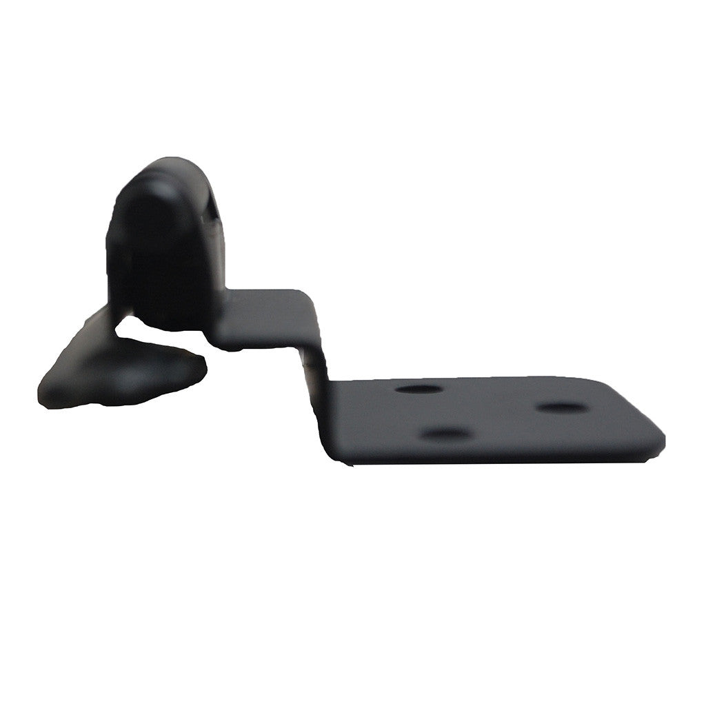 Amerock Self Closing Face Mount 3/8" Inset Cabinet Hinge (pair) in Flat Black BPR3428FB Side View