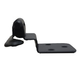 Amerock Self Closing Face Mount 3/8" Inset Cabinet Hinge (pair) in Flat Black BPR3428FB Side View