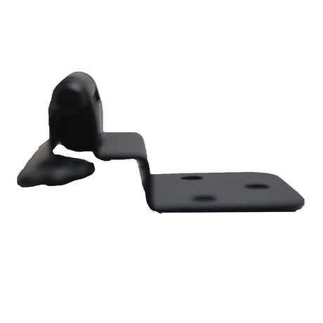 Amerock Self Closing Face Mount 3/8" Inset Cabinet Hinge (pair) in Flat Black BPR3428FB Side View