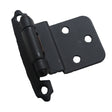 Amerock Self Closing Face Mount 3/8" Inset Cabinet Hinge (pair) in Flat Black BPR3428FB