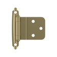AMEROCK Self Closing Face Mount 3/8" Inset Cabinet Hinge (pair) in Golden Champagne BPR3428BBZ