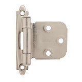 AMEROCK Self Closing Face Mount Extended Tab Variable Overlay Cabinet Hinge (pair) in Polished Chrome BPR762926