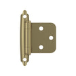 AMEROCK Self Closing Face Mount Variable Overlay Cabinet Hinge (pair) in Golden Champagne BPR3429BBZ