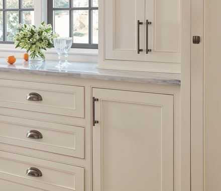 Amerock Davenport Gunmetal on Cabinet