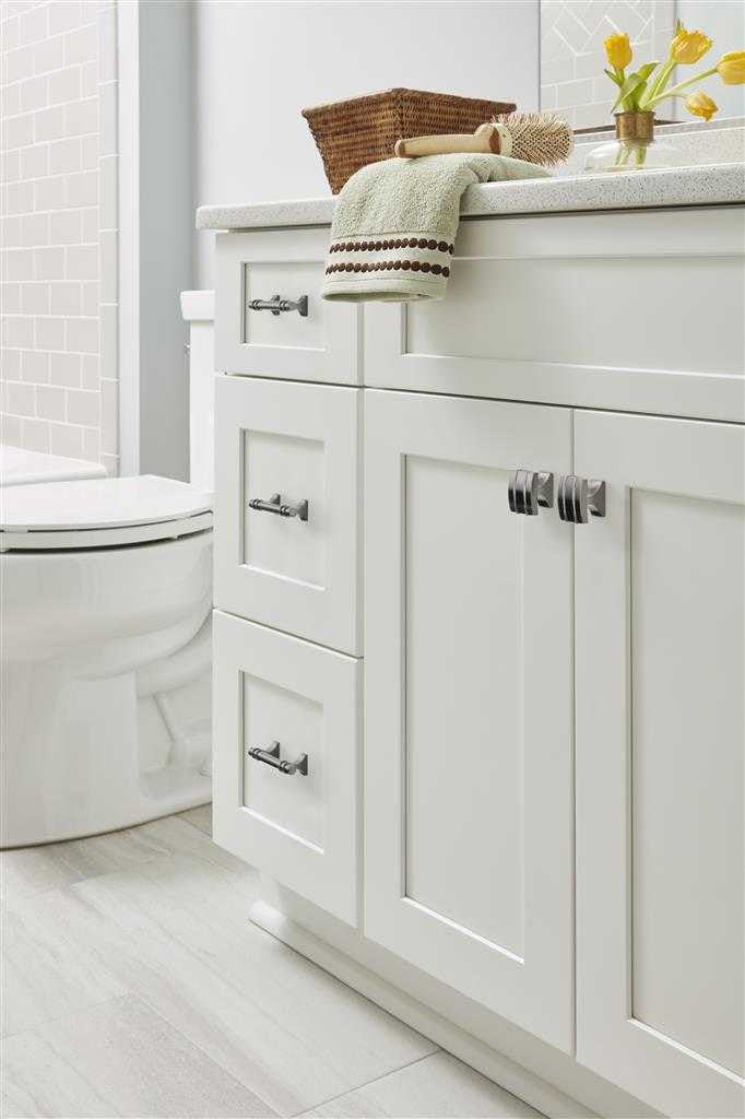 Amerock's Davenport Collection in Gunmetal on White